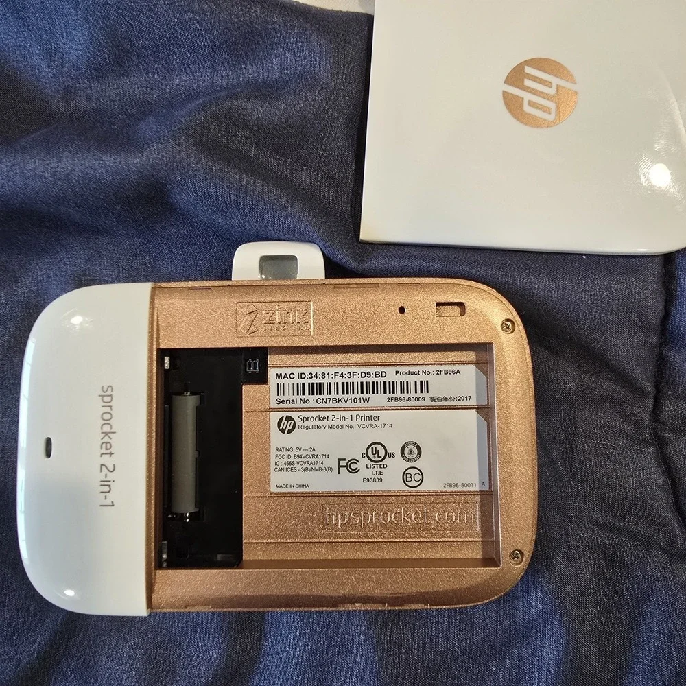 HP Sprocket 2-In-1 Portable Camera And Photo Printer- See Description